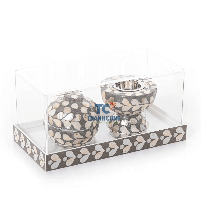 RAMADAN EID DECORATION SEASHELL INLAY MUBKHAR INCENSE BURNER MOTHER OF PEARL BUKHOOR GIFT BOX SET FOR SAUDI ARABIA