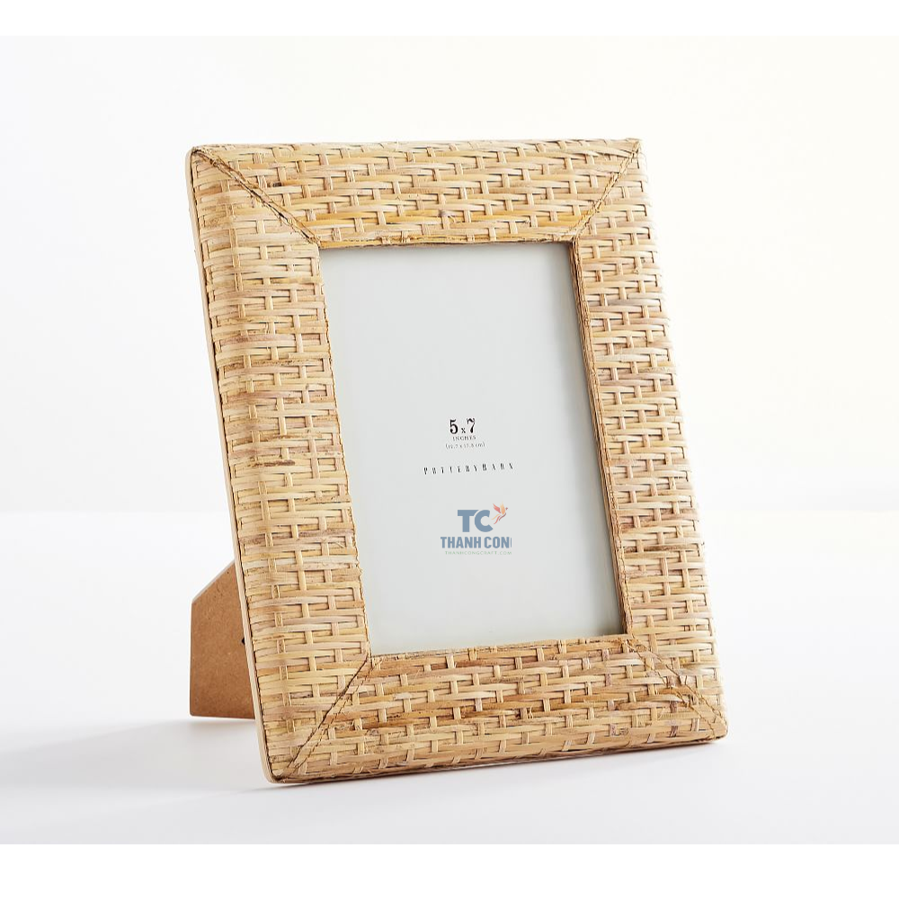 Vietnam Manufacturer Picture Frames/Rattan photo frame Photo Frame Handwoven Decoration For Home For Table/Shelf