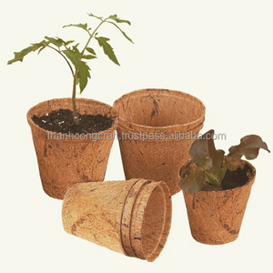 Hot trending Round coconut fiber pots/ Square coco coir pot for plants