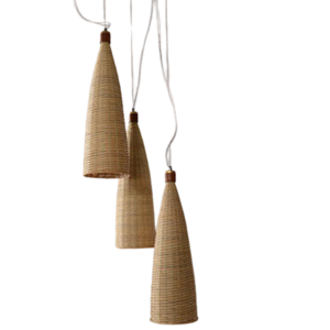 Vietnam Rattan Wicker Chandelier Pendant Light Rattan Lampshades Frames