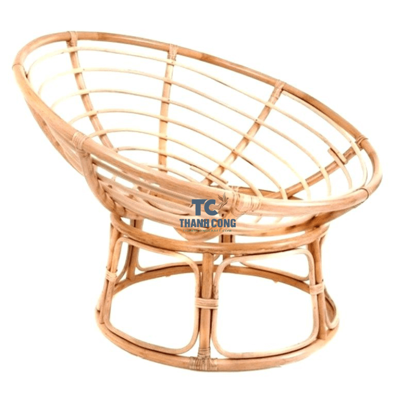 BEST Selling Papasan Rattan Lounge Chair with Cushion Handcrafted from natural rattan