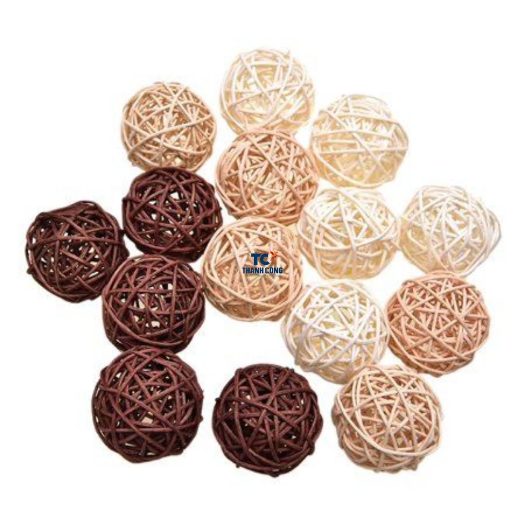 Wholesale Decoration Circles Seagrass Ball Rattan Christmas Bauble Designer Modern For Christmas Tree Decoration.