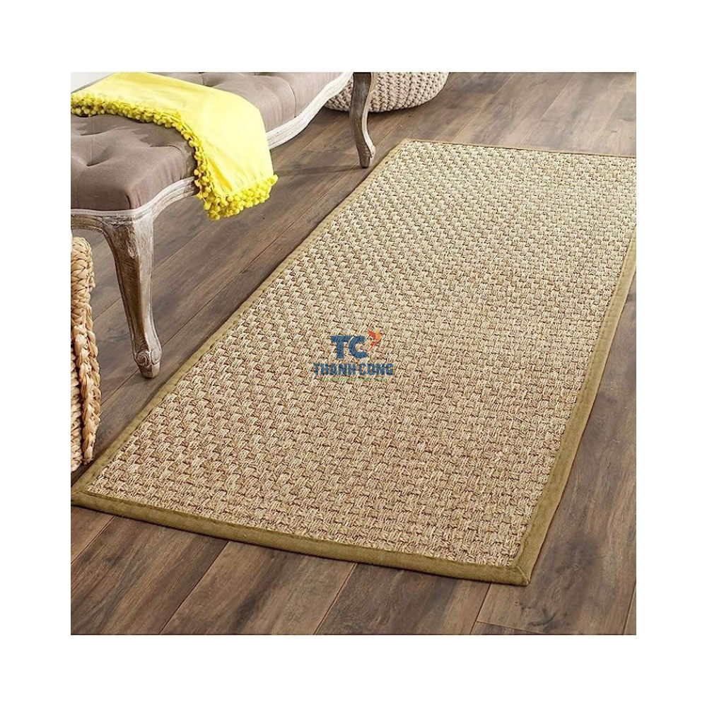 Rectangle Seagrass Area Rug High Quality Carpet For Living Room And Restaurant Eco-friendly Rug Mat