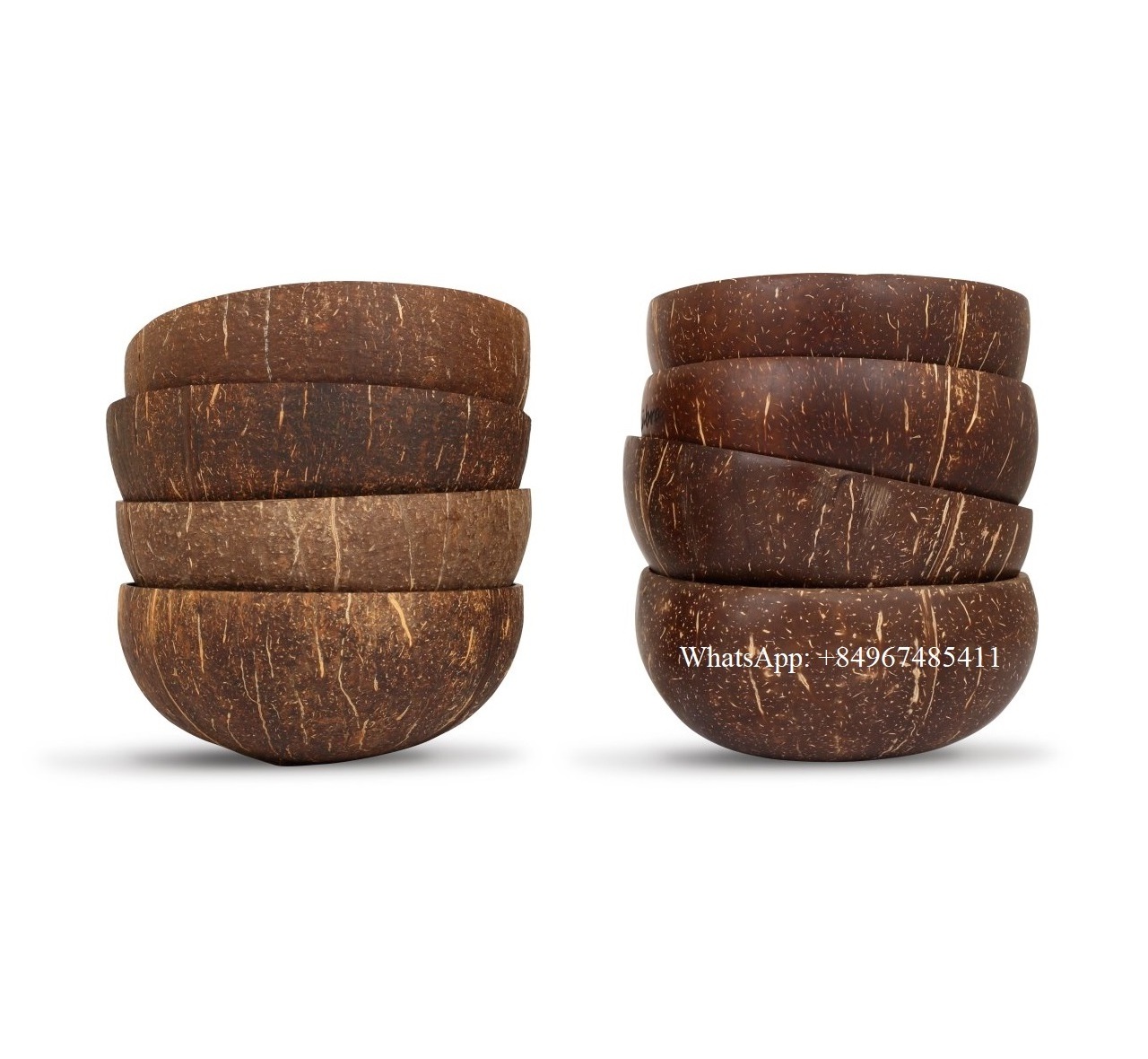 Best selling products 2020 FBA Amazon Stocked Natural Coconut Shell Bowls Set