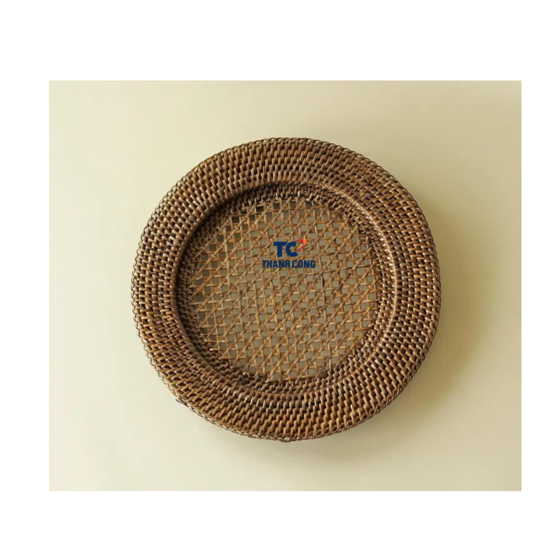 Hot sale rattan charger plate/rattan snowflake shaped wedding charger plate 100% handmade wholesale- RP02