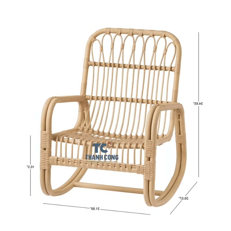 Good quality single Rattan chair for home furniture simple comfortable natural chair from Vietnam