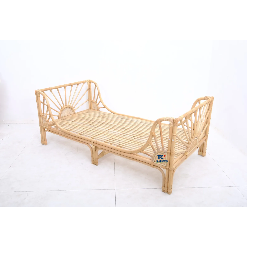 Wholesale  Rattan Bed Japanese-style Bedroom Children's Bed Small Apartment Sofa Floor Bed for Bedroom