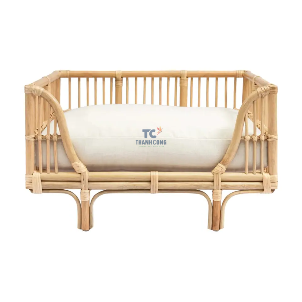 Trending Elegant Rattan Puppy Natural Rattan Pet Bed Indoor Rattan Dog Bed Suppliers