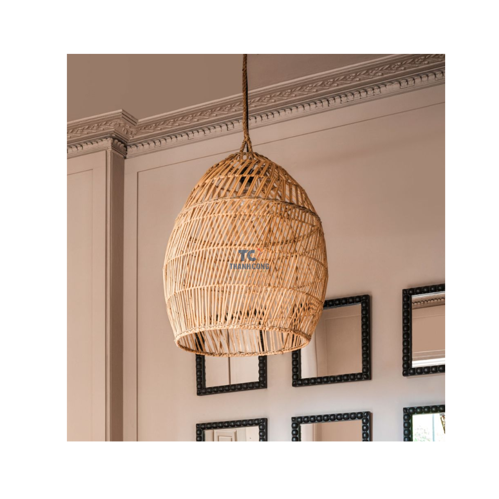 Wholesale handicraft bamboo lampshade woven vintage for ceiling chandelier pendant lights & lightings lamp shades covers frames