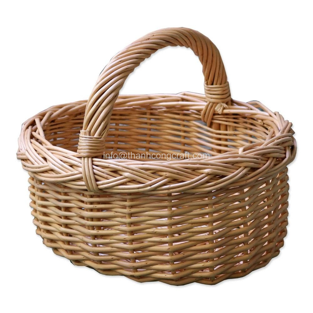 Rattan Woven Wicker Picnic Basket Sets Mosey Basket Cheap Price High Quality for Export from Vietnam