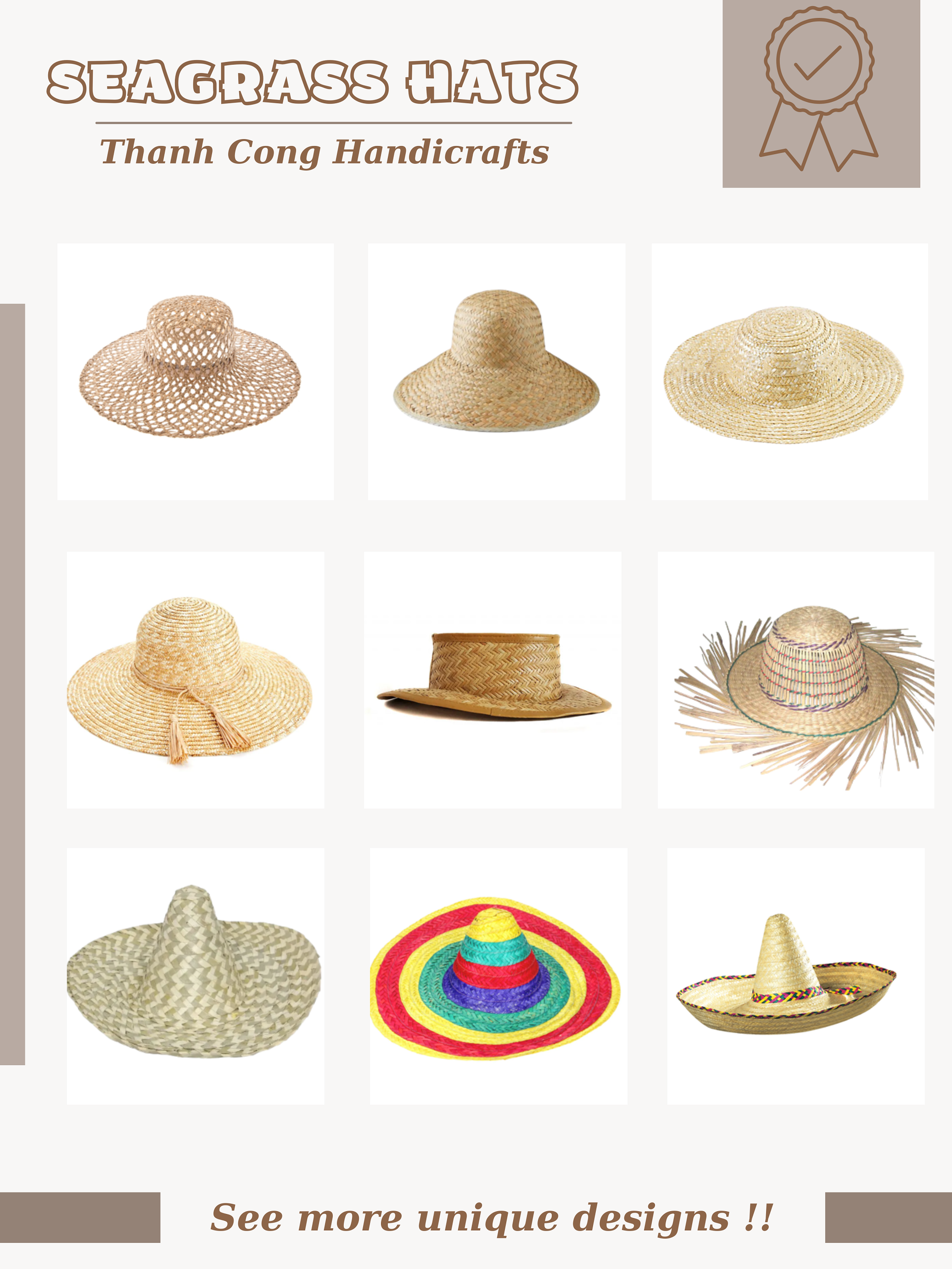 Custom Paper Straw Summer Women Sun Straw Visor Hat by Made in Mexico Colombian Bulk Straw Cowboy Wholesale for Ladies