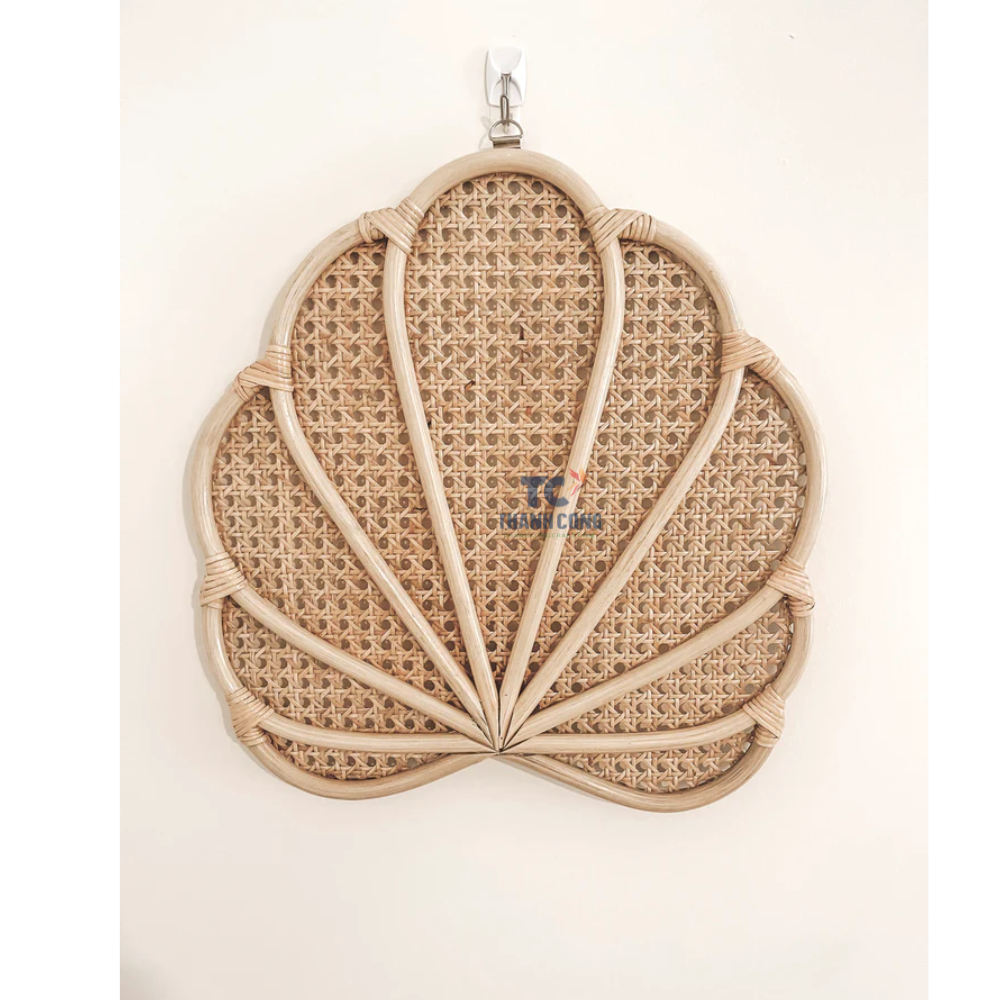 Flower Wicker Handmade Woven Natural Kids Hanging Wall Decor Rattan Boho Nursery Ornament Bedroom Rattan Daisy Flower Nursery