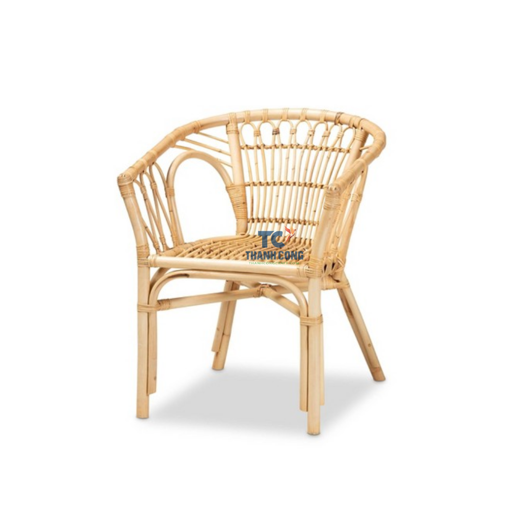 Hot selling Handmade Rattan Chair CUTE Natural Rattan Wicker Bow Chairs for Kids from Vietnam