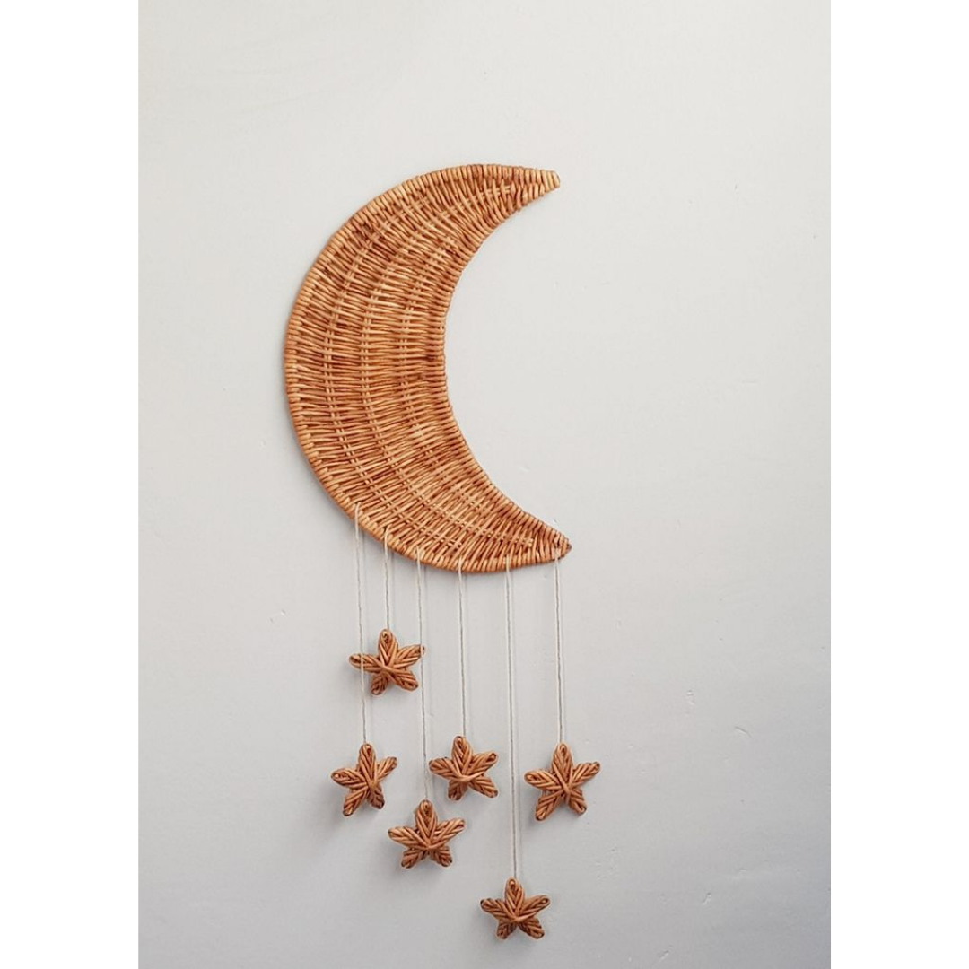 Best Selling High quality rattan Wall Hanging Woven Wall items Rattan Wall Plates handmade for Kids