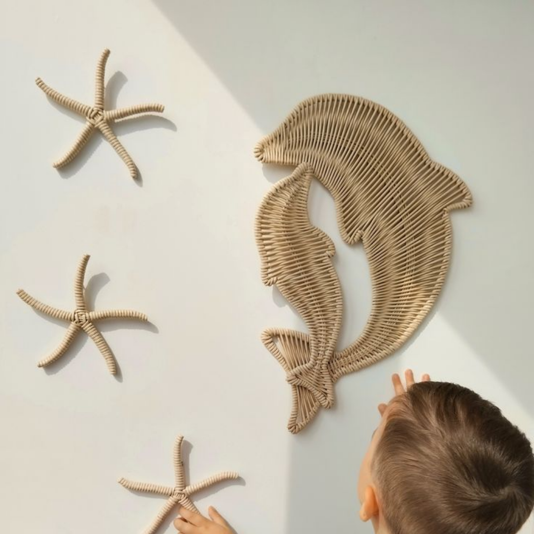 Children's Wall Decor Palm Tree Wicker Wall Palms Large Tropical Set Of Three Palms From Thanh Cong