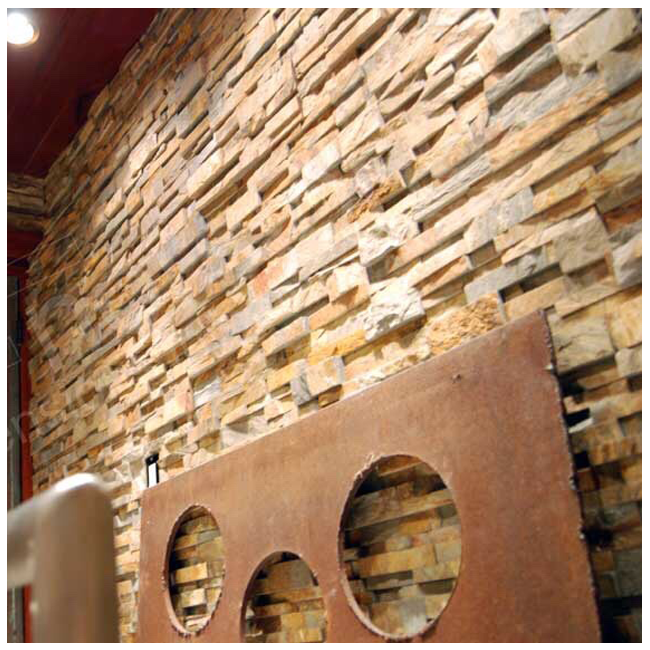 Crystal Rusty Stone Cultured Panels Natural Tile Split Stacked Wall Decoration and Paving Treatment