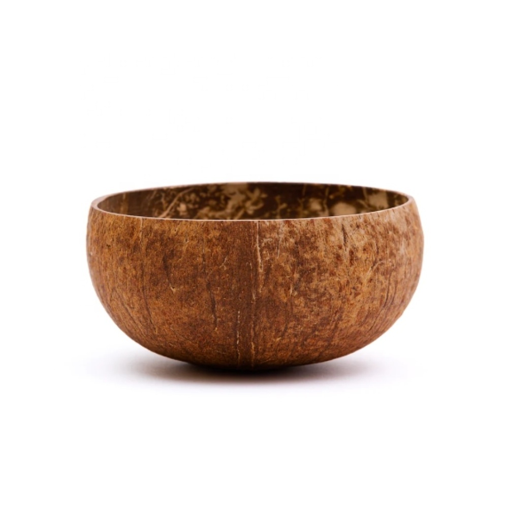 Regular Raw Coconut Bowl new design coconut bowl shell manufacturer price for snacks