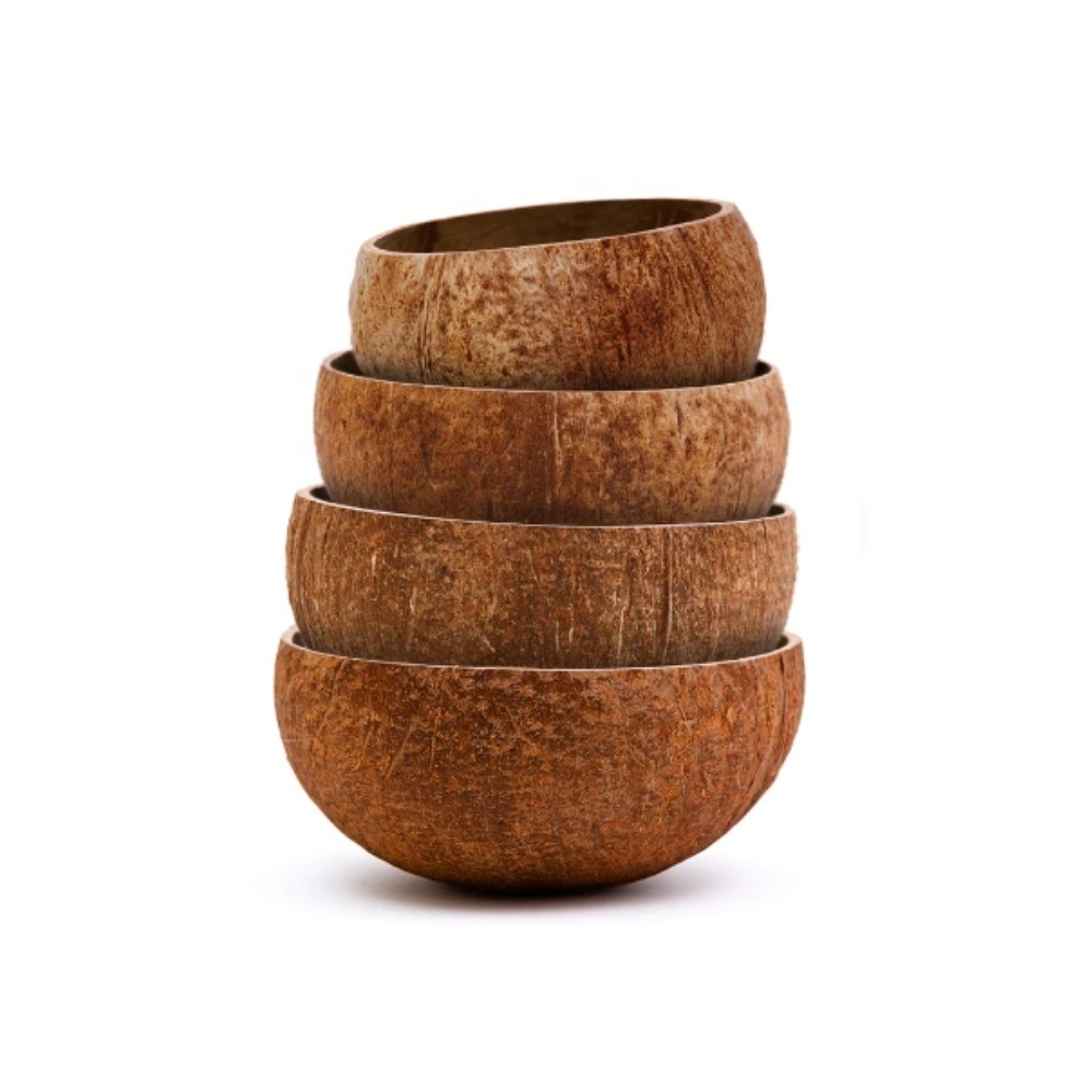 Regular Raw Coconut Bowl new design coconut bowl shell manufacturer price for snacks