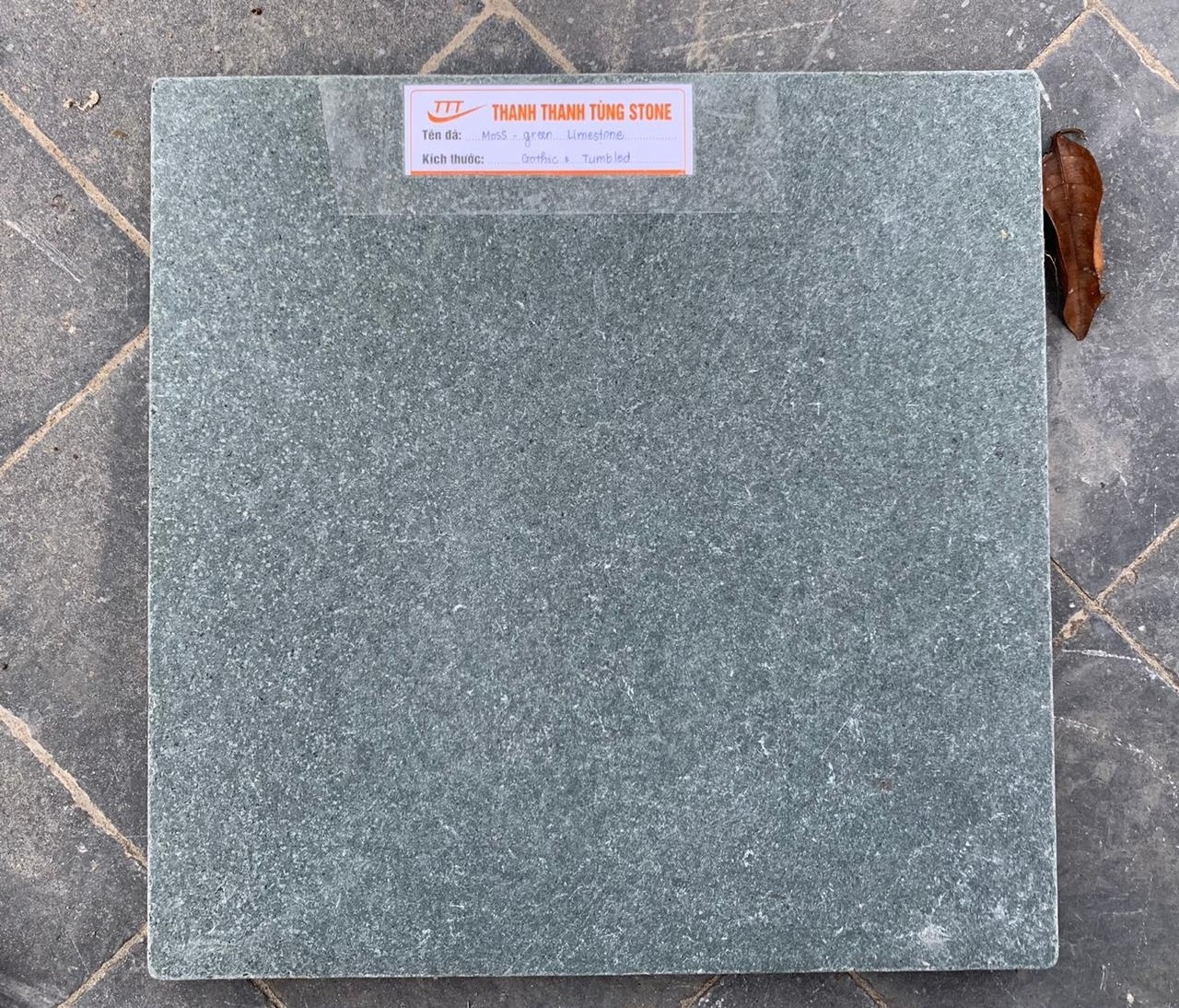 Vietnam Natural Moss Green Granite Tiles Floor Unique Good Price Flooring Paving Pavement Limestone Green Sukabumi