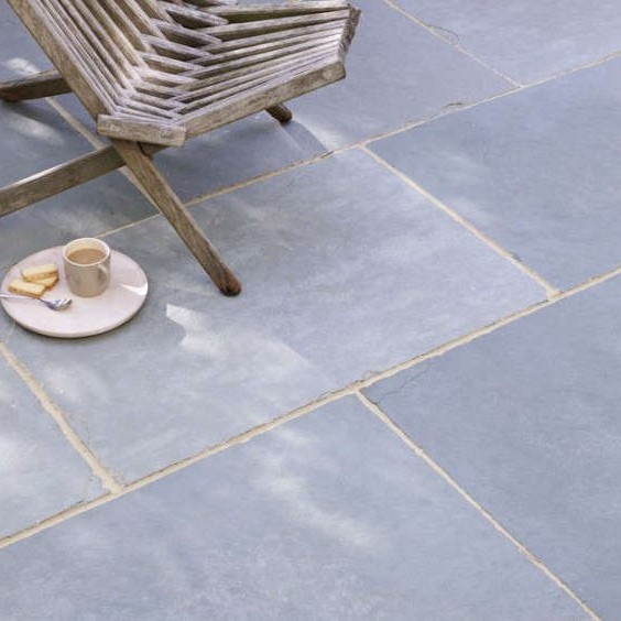 Vietnam Cheap Blue limestone Tumbled 15x15x2 Paver Garden Floor Decorative Floor Asian Bluestone Cheap Price Factory