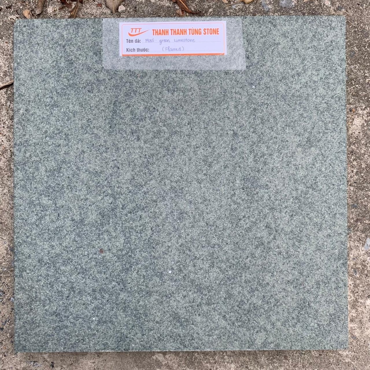 Vietnam Natural Moss Green Granite Tiles Floor Unique Good Price Flooring Paving Pavement Limestone Green Sukabumi