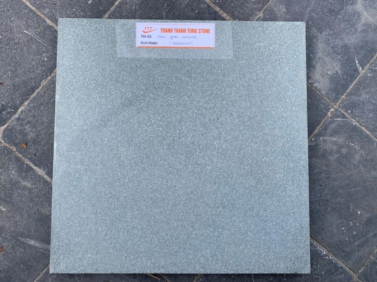 Vietnam Natural Moss Green Granite Tiles Floor Unique Good Price Flooring Paving Pavement Limestone Green Sukabumi