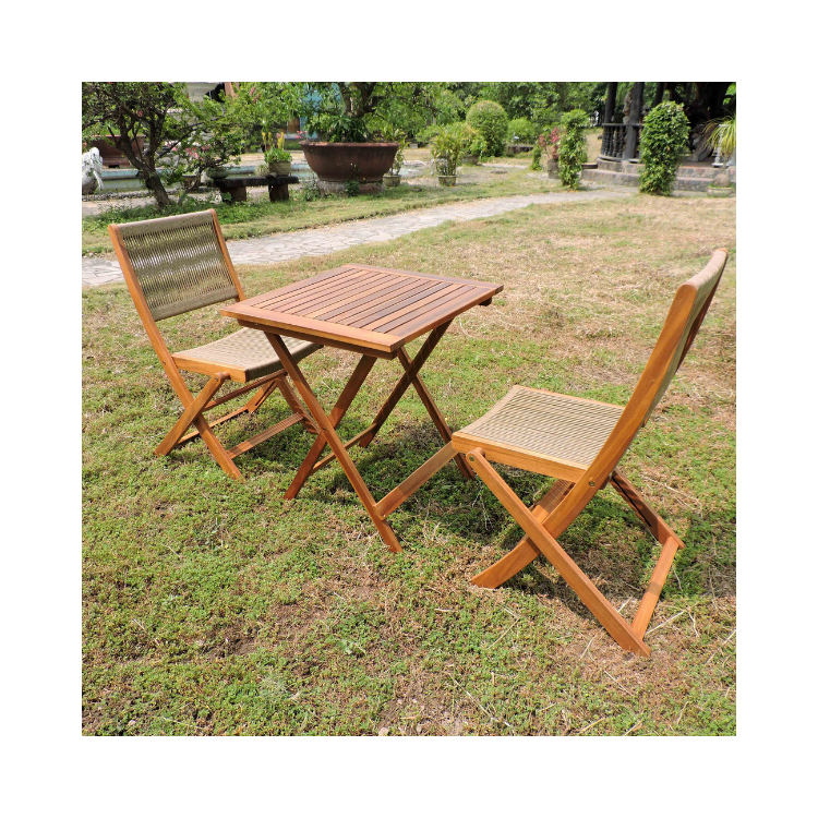 Low Moq Heavy-Duty Folding Table And Chairs Set Waterproof Porch Furniture Custom Packing Custom Color Vietnamese Manufacturer