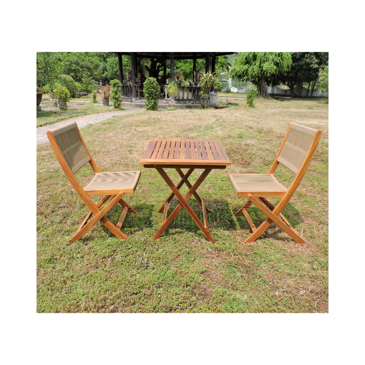 Low Moq Heavy-Duty Folding Table And Chairs Set Waterproof Porch Furniture Custom Packing Custom Color Vietnamese Manufacturer