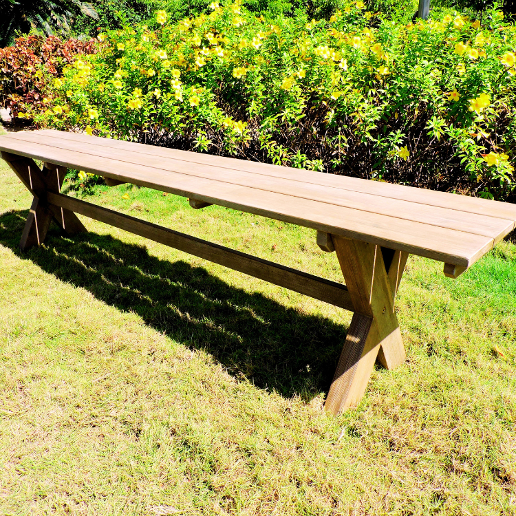 Low Moq Bench Wooden Seats Waterproof Porch Furniture Carton Box Packing New Design Made In Vietnam Direct Supply