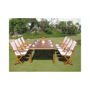 Fast Delivery Outdoor Wooden Set Table And Chair Full Color Porch Furniture Custom Packing Custom Color Made In Vietnam