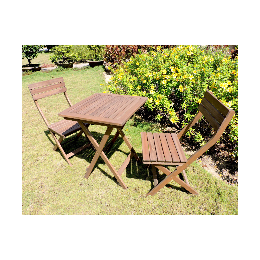 High Quality Teak Outdoor Furniture Set Product With 2 Position Chairs For Hotel And Restaurant Modern Design