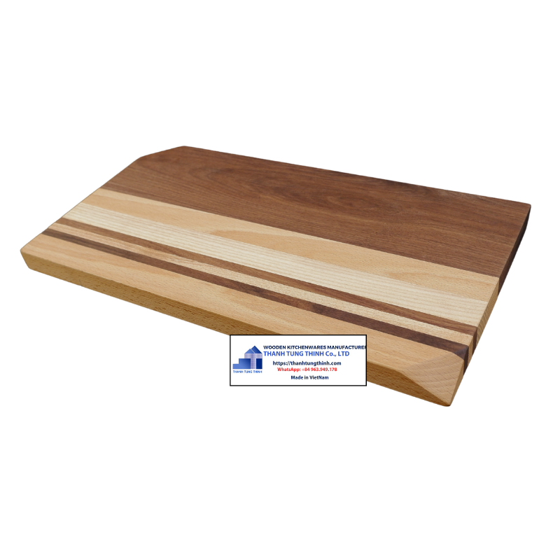 Wood Cutting Board for Chopping Meat, Vegetables, Fruits, Cheese, Knife Friendly Serving Tray WhatsApp: +84 961005832