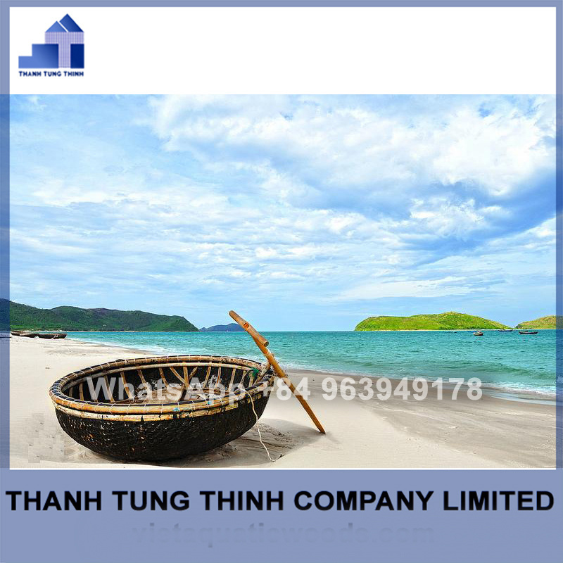 High quality Round Bamboo Coracle Boat For Traveling Contact +84 937 545 579