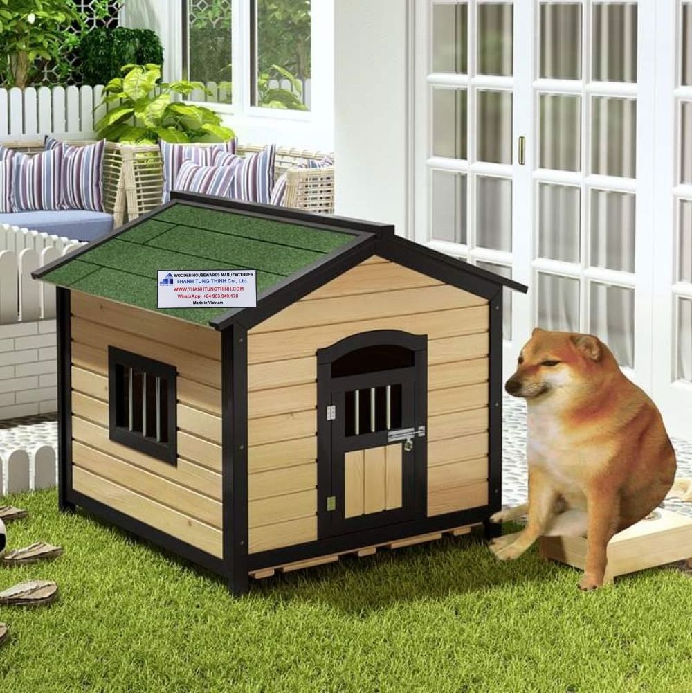 Hot deal large wood pet house custom wooden dog cage kennel dogs house fro wholesalers WhatsApp: +84 961005832