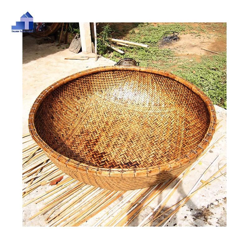 High quality Round Bamboo Coracle Boat For Traveling Contact +84 937 545 579