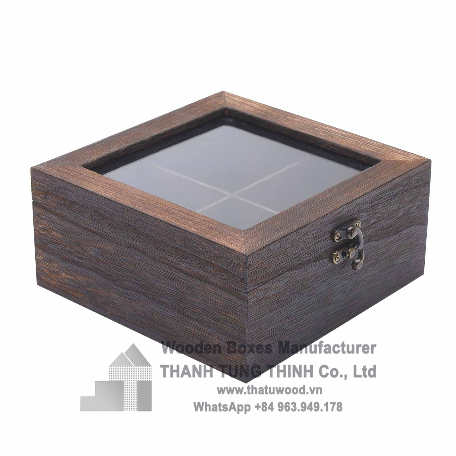 Custom wood storage box coffee boxes WhatsApp +84 961005832