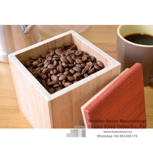 New Design 2023 Wooden Coffee Box Handmade Coffee Packaging Boxes for Wholesale WhatsApp +84 937545579