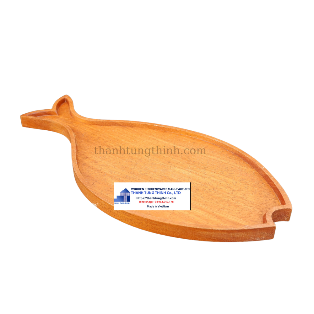 Hot Items 2023 Fish Shaped Wooden Tray for Home Decoration WhatsApp: +84 961005832