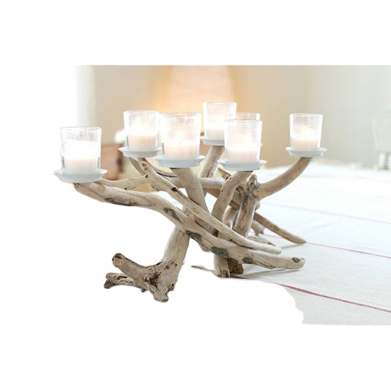 Wooden candle Holder candlestick holders Driftwood 2023  WhatsApp +84 961005832