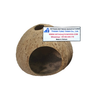 Small Animal Coconut Shell House Decorative Pet Home  WhatsApp: +84 963 949 178