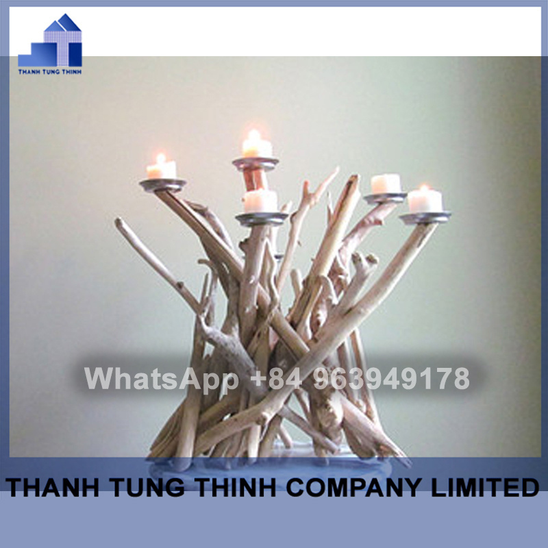 Candle Holder Driftwood Handmade for wholesale WhatsApp: +84 961005832