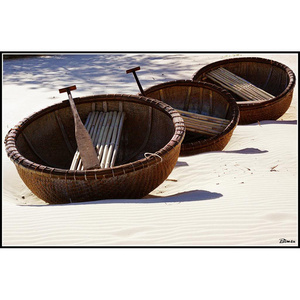 High quality Vietnamese Typical Coracle Bamboo Boat for Sale from Vietnam WhatsApp: +84 937545579