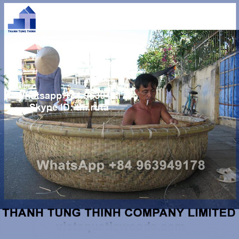 Special Festival Craft Inspiration Vietnamese Traditional Bamboo Boat  +84 937545579