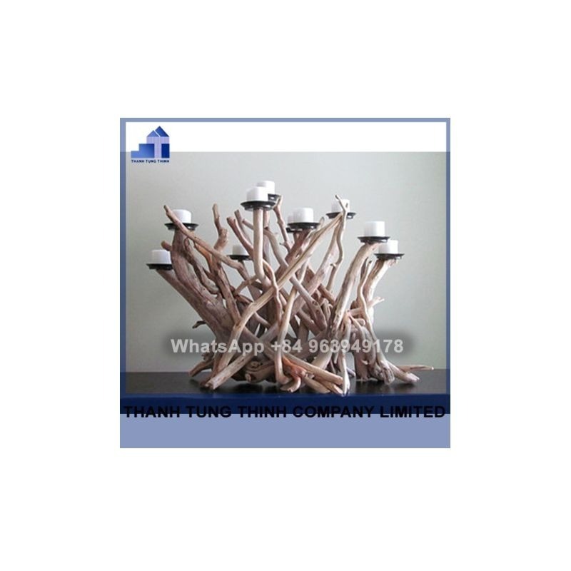 Candle Holder Driftwood Handmade for wholesale WhatsApp: +84 961005832