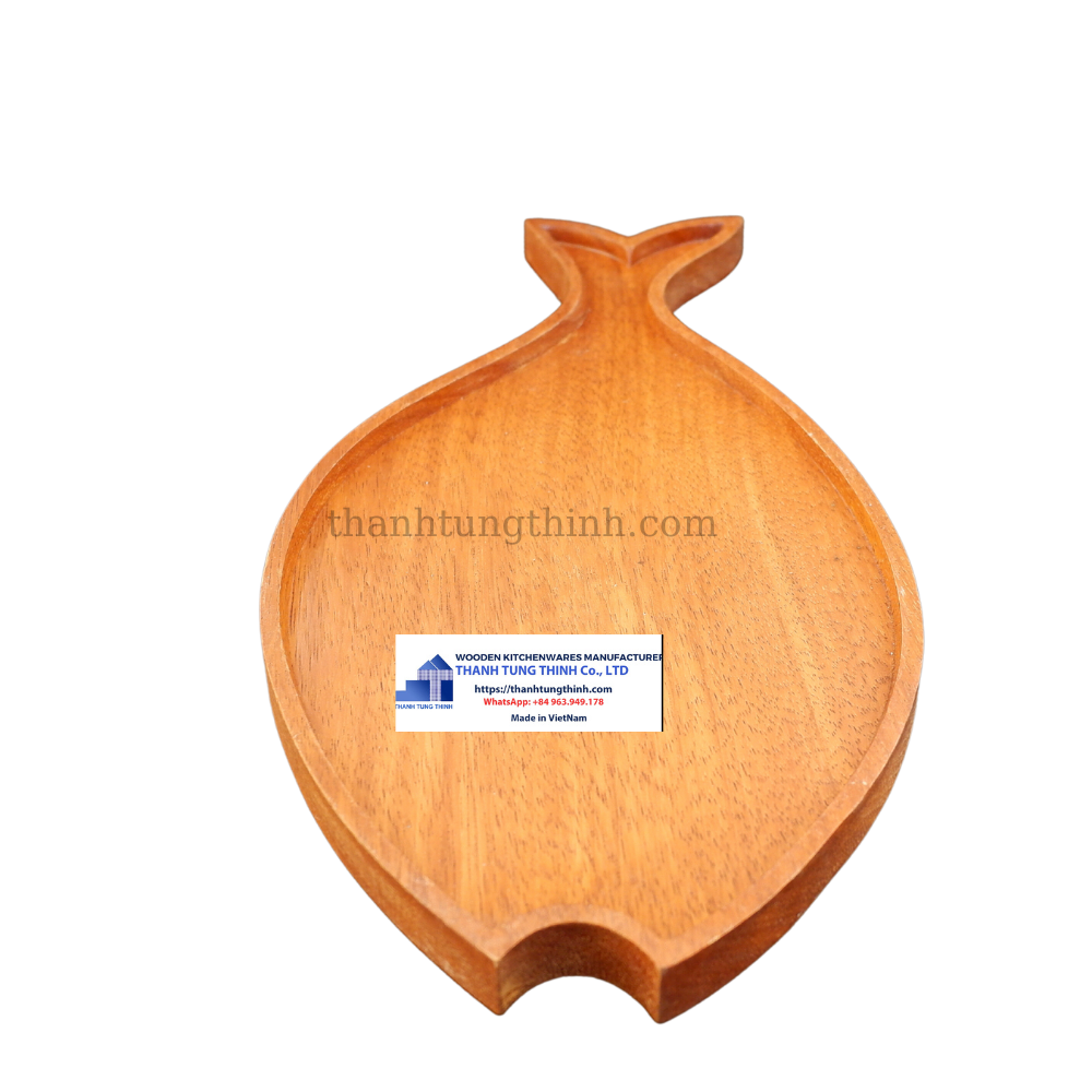 Hot Items 2023 Fish Shaped Wooden Tray for Home Decoration WhatsApp: +84 961005832