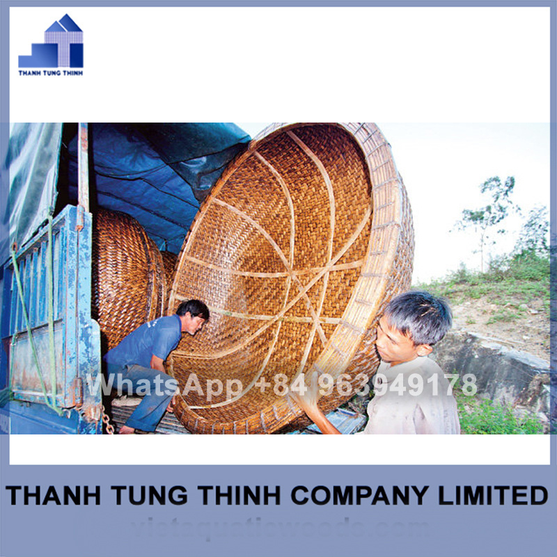 High quality Vietnamese Typical Coracle Bamboo Boat for Sale from Vietnam WhatsApp: +84 937545579