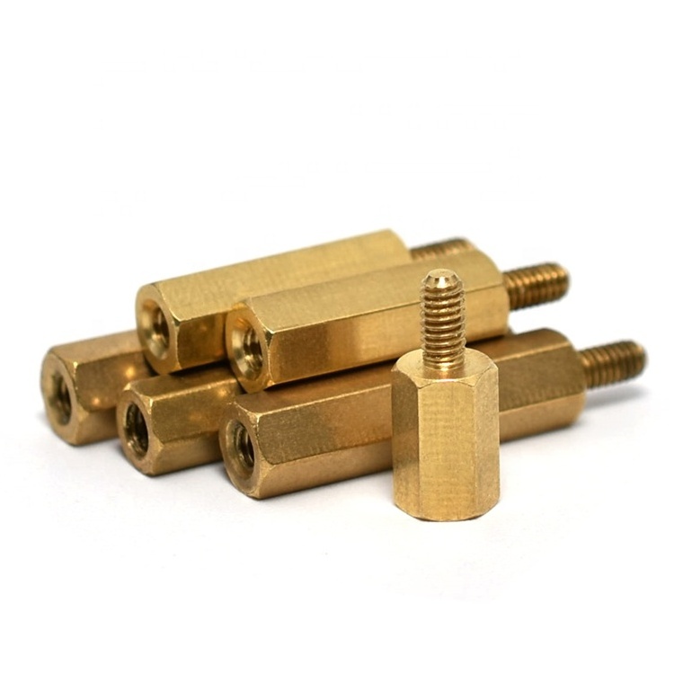 Brass stainless steel male female hex standoff pcb screw nut m/f  threaded gold hexagon spacer M2 M2.5 M3 M4 M5 M6 x 20MM+10