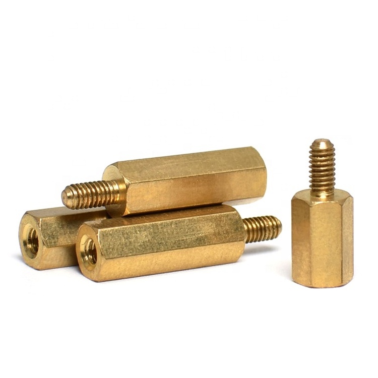 hex male female standoff screw copper sleeve brass threaded 6mm spacers