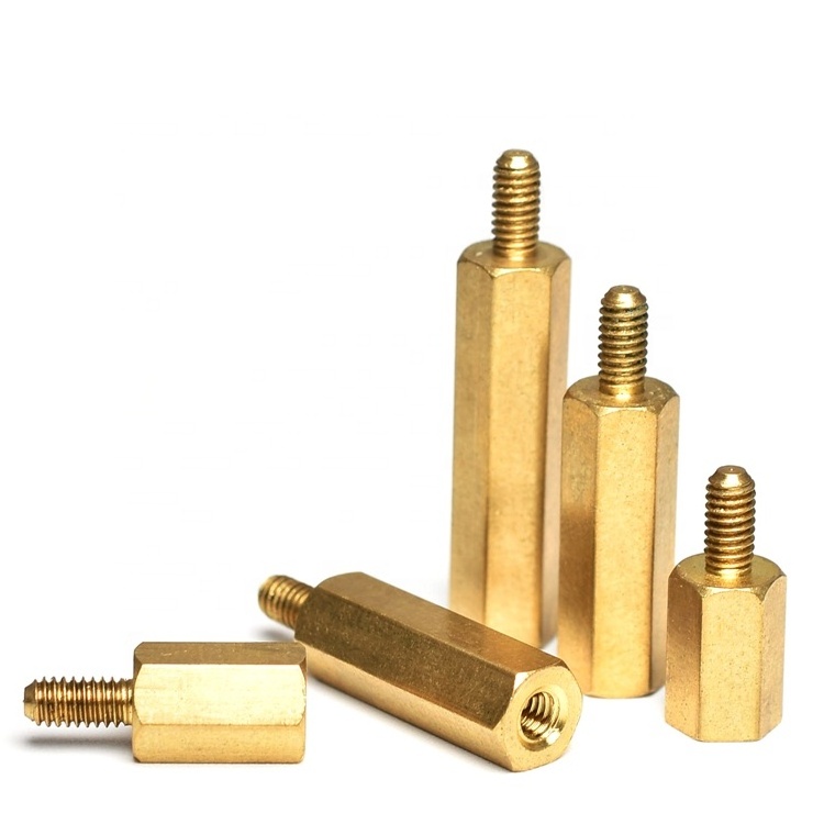 Brass stainless steel male female hex standoff pcb screw nut m/f  threaded gold hexagon spacer M2 M2.5 M3 M4 M5 M6 x 20MM+10