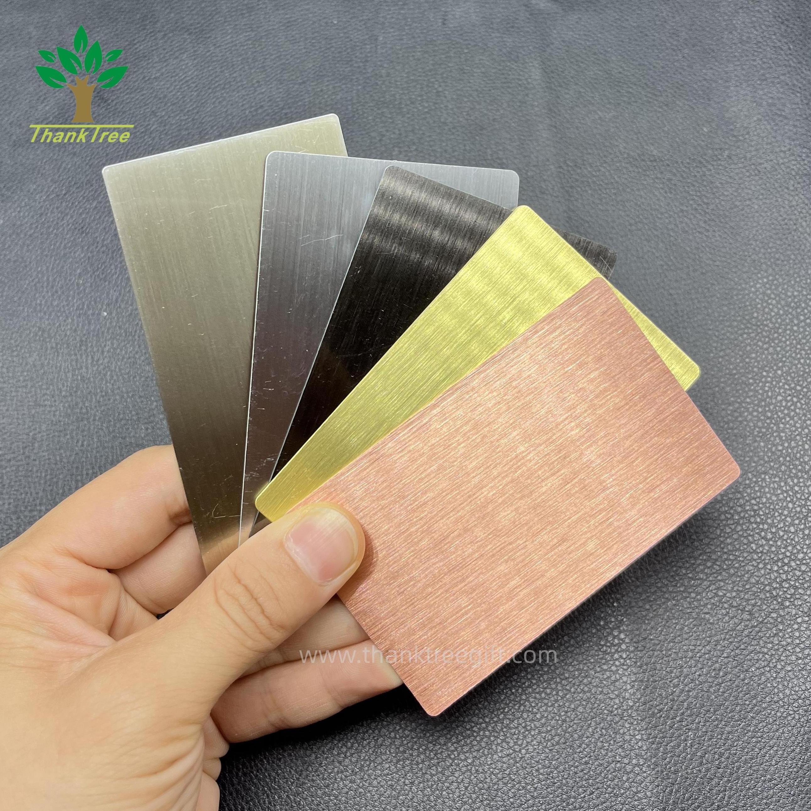 manufacture wholesale business stainless steel blank metal card